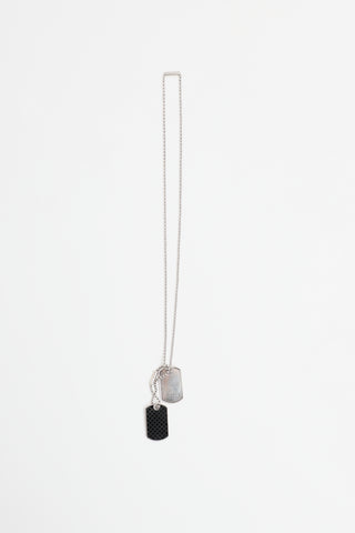 Gucci Sterling Silver Diamantissima Necklace