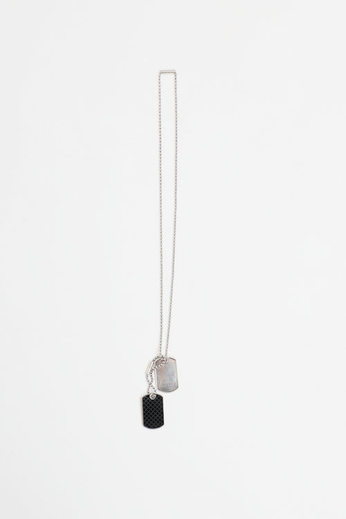 Gucci Sterling Silver Diamantissima Necklace