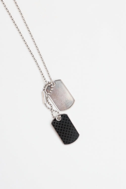 Gucci Sterling Silver Diamantissima Necklace