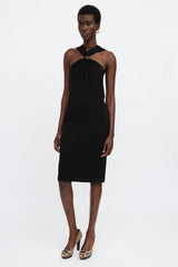 Gucci Horsebit Halter Dress