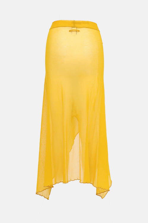 Jean Paul Gaultier Soleil Mesh Wrap Skirt