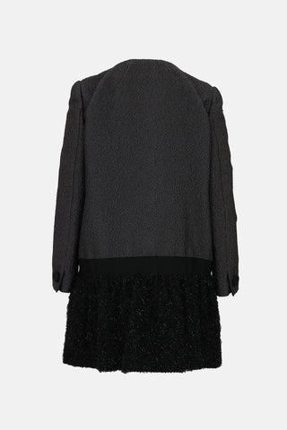 C. 1990's Textured Button Jacket