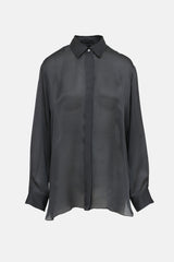 The Row Sheer Button Up Shirt