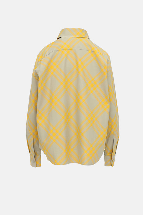 Burberry Check Button Up Shirt