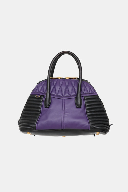 Miu Miu Leather Moto Top Handle Bag