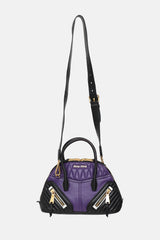 Miu Miu Leather Moto Top Handle Bag