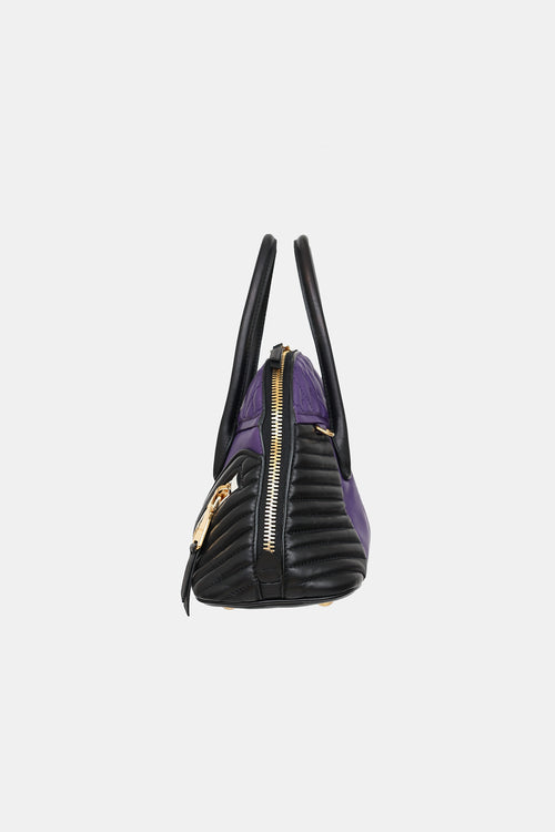 Miu Miu Leather Moto Top Handle Bag