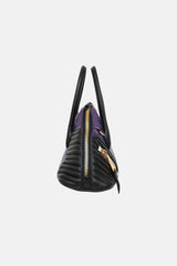 Miu Miu Leather Moto Top Handle Bag
