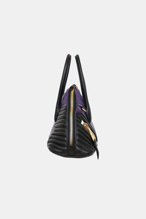 Miu Miu Leather Moto Top Handle Bag