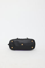 Miu Miu Leather Moto Top Handle Bag