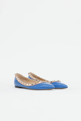 Valentino Patent Rockstud Flat