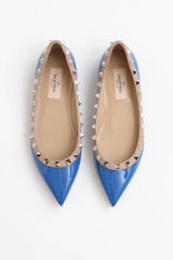Valentino Patent Rockstud Flat