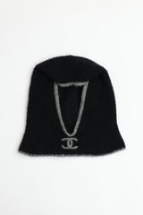 Chanel FW 2025 Cashmere Knit Logo Balaclava