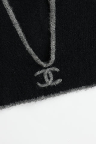 Chanel FW 2025 Cashmere Knit Logo Balaclava