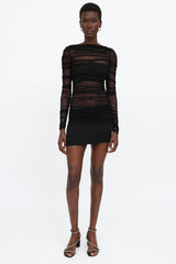Christopher Esber Mesh Ruched Semblance Dress