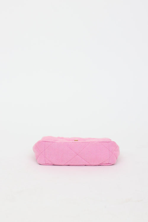 Chanel 2021 Small 19 Quilted Denim Flap Bag