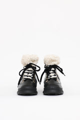 Chanel 2020 Shearling CC Hiking Boot