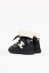 Chanel 2020 Shearling CC Hiking Boot