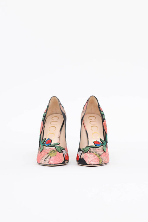 Gucci Floral Ophelia Pump