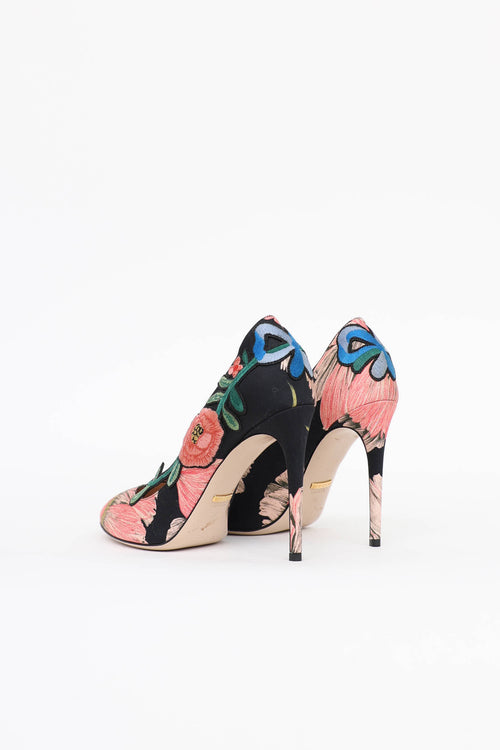 Gucci Floral Ophelia Pump