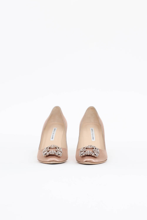 Manolo Blahnik Satin Hangisi Pump