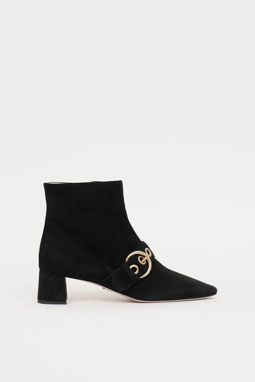 Prada Buckle Ankle Boot