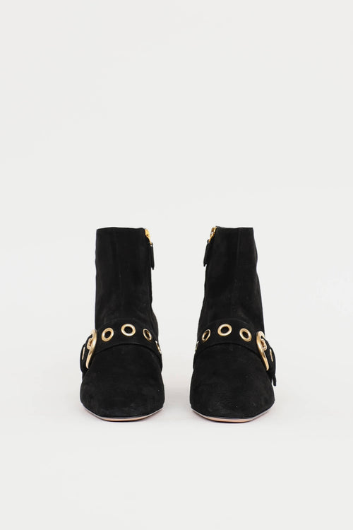 Prada Buckle Ankle Boot