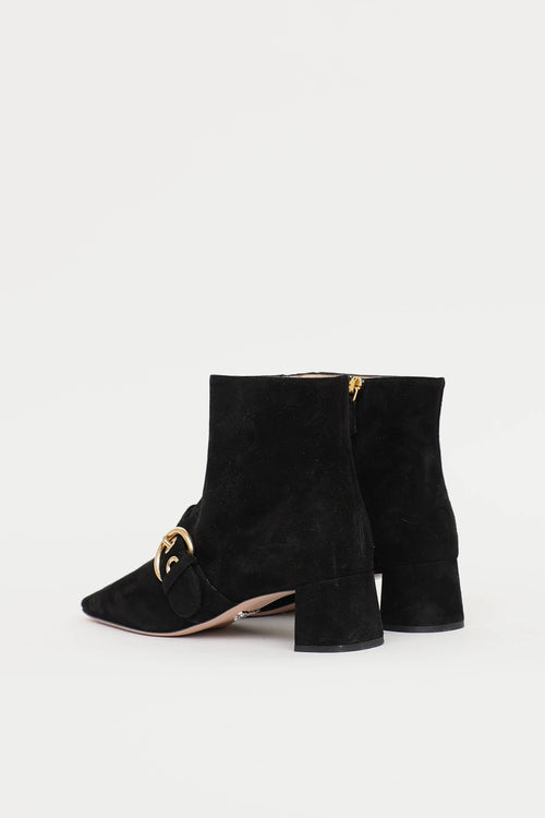 Prada Buckle Ankle Boot