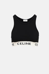 Celine Logo Sports Bra Top