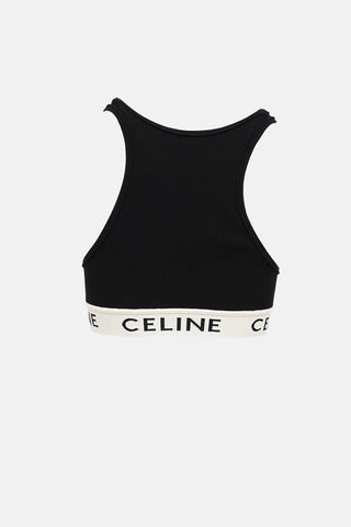 Celine Logo Sports Bra Top