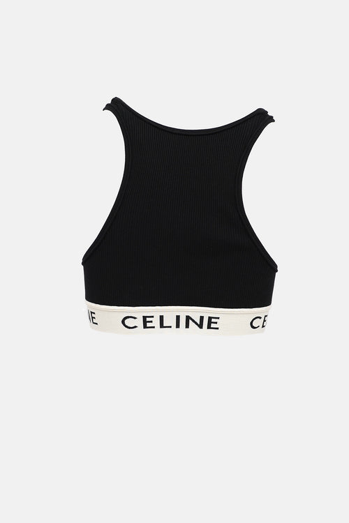 Celine Logo Sports Bra Top