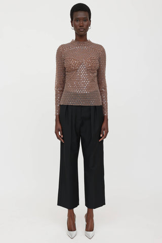 Sequin Mesh Top