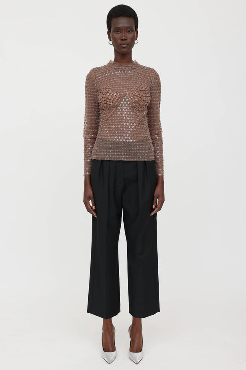 Sequin Mesh Top