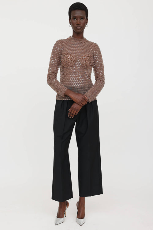 Sequin Mesh Top