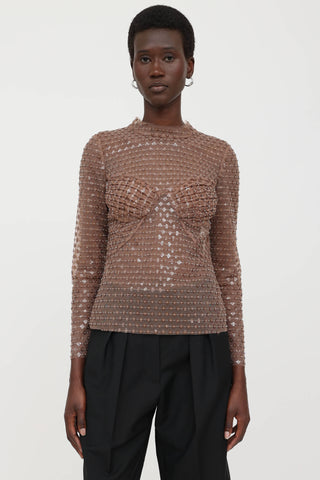 Sequin Mesh Top