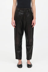 Anine Bing Pleated Leather Pant