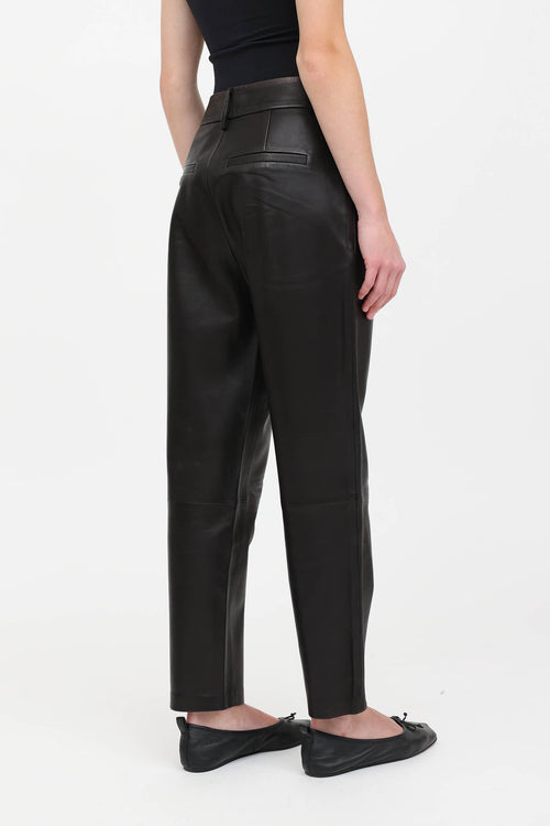 Anine Bing Pleated Leather Pant