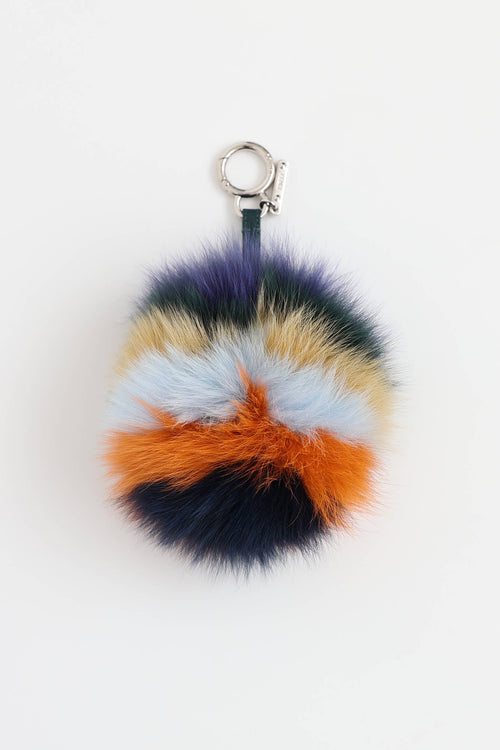 Fendi Pompom Keychain Charm