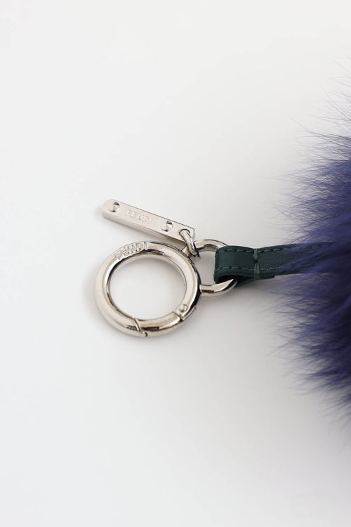 Fendi Pompom Keychain Charm