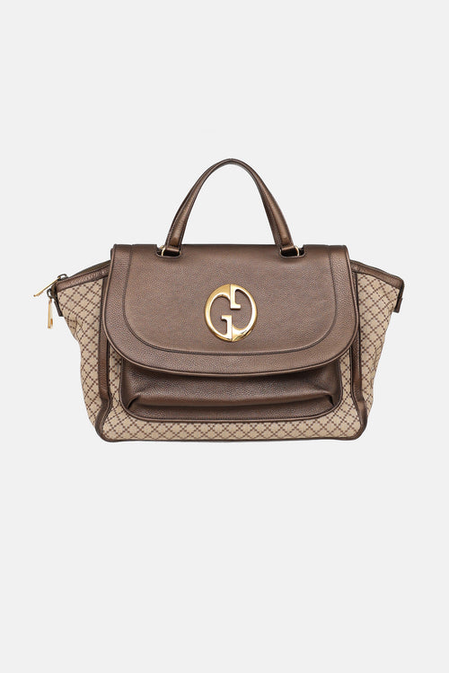 Gucci Medium 1973 Diamante Top Handle Bag