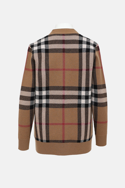Burberry Check Cardigan