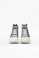 R14 Distressed Platform Sneaker