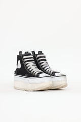 R15 Distressed Platform Sneaker