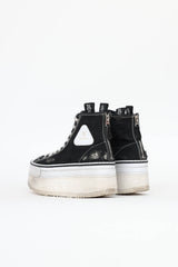 R16 Distressed Platform Sneaker