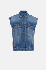 Max Mara Oversized Denim Vest