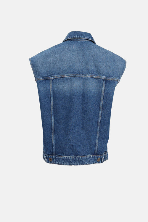 Max Mara Oversized Denim Vest