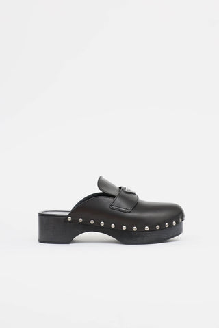 Prada Studded Leather Clog