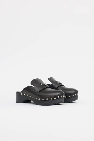 Prada Studded Leather Clog