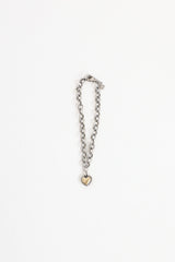 David Yurman 18K Yellow Gold & Sterling Silver Heart Cookie Bracelet