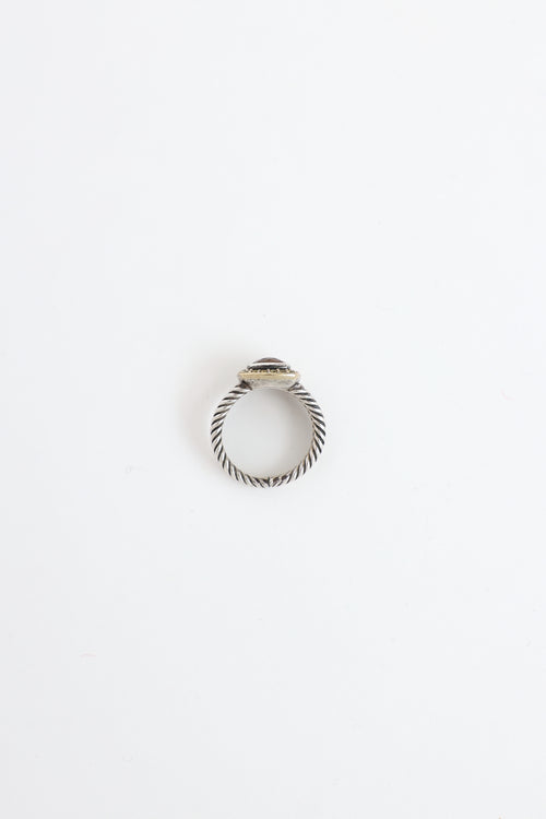 David Yurman Sterling Silver & 18K Yellow Gold Petite Albion Ring